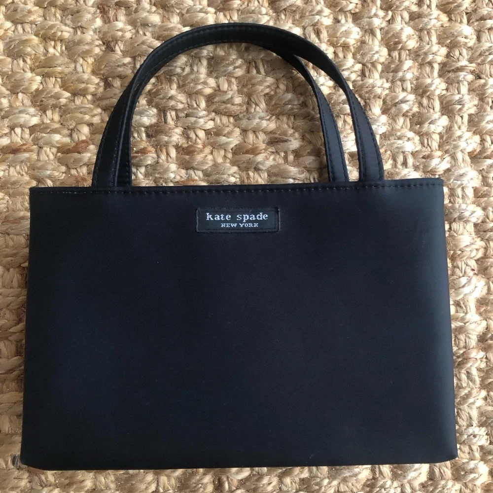 Kate Spade Vintage Nylon Small or Mini Box Bag. Flap and Snap Closure